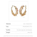 Boho Wire-Wrapped Pearl Hoop Earrings