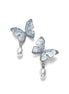Fairy Wing Pearl Butterfly Earrings