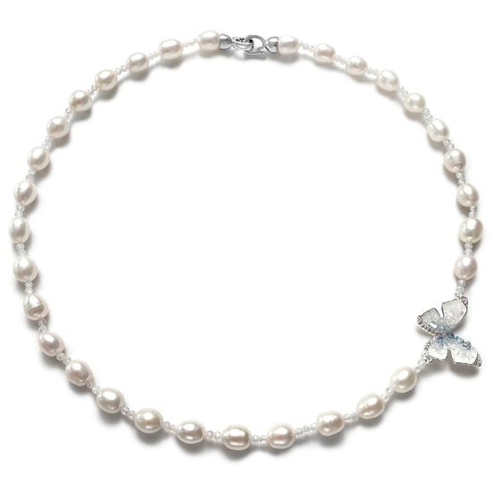 Butterfly Pearl Necklace
