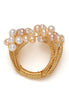Vintage Pearl Cluster Wire Ring