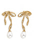 Elegant Bowknot Natural Pearl Jewelry