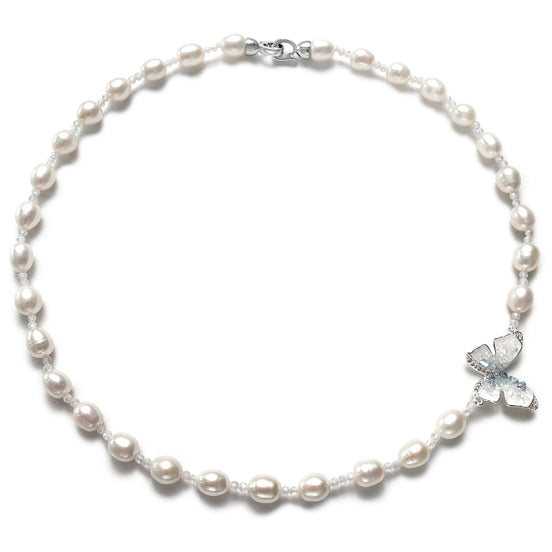 Butterfly Pearl Necklace