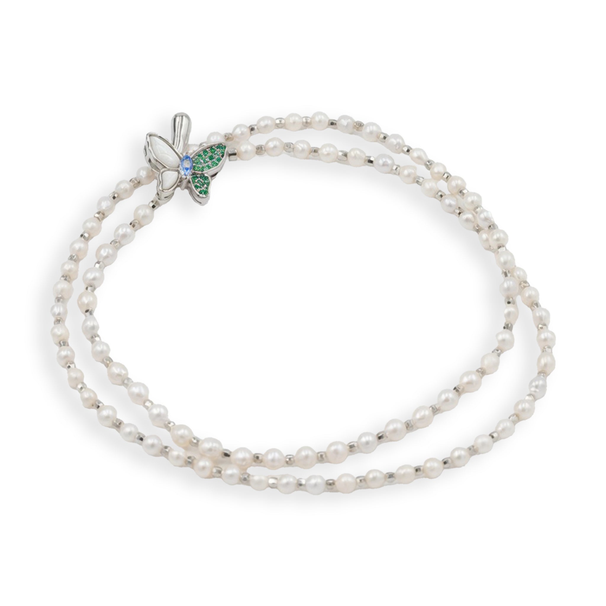 Butterfly Pearl Necklace