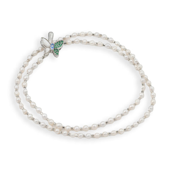 Butterfly Pearl Necklace