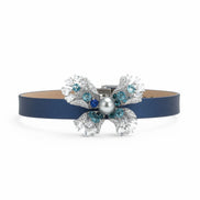 Statement Butterfly Pearl Leather Cuff