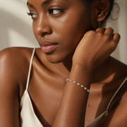Aurora Grey Natural Pearl Bracelet