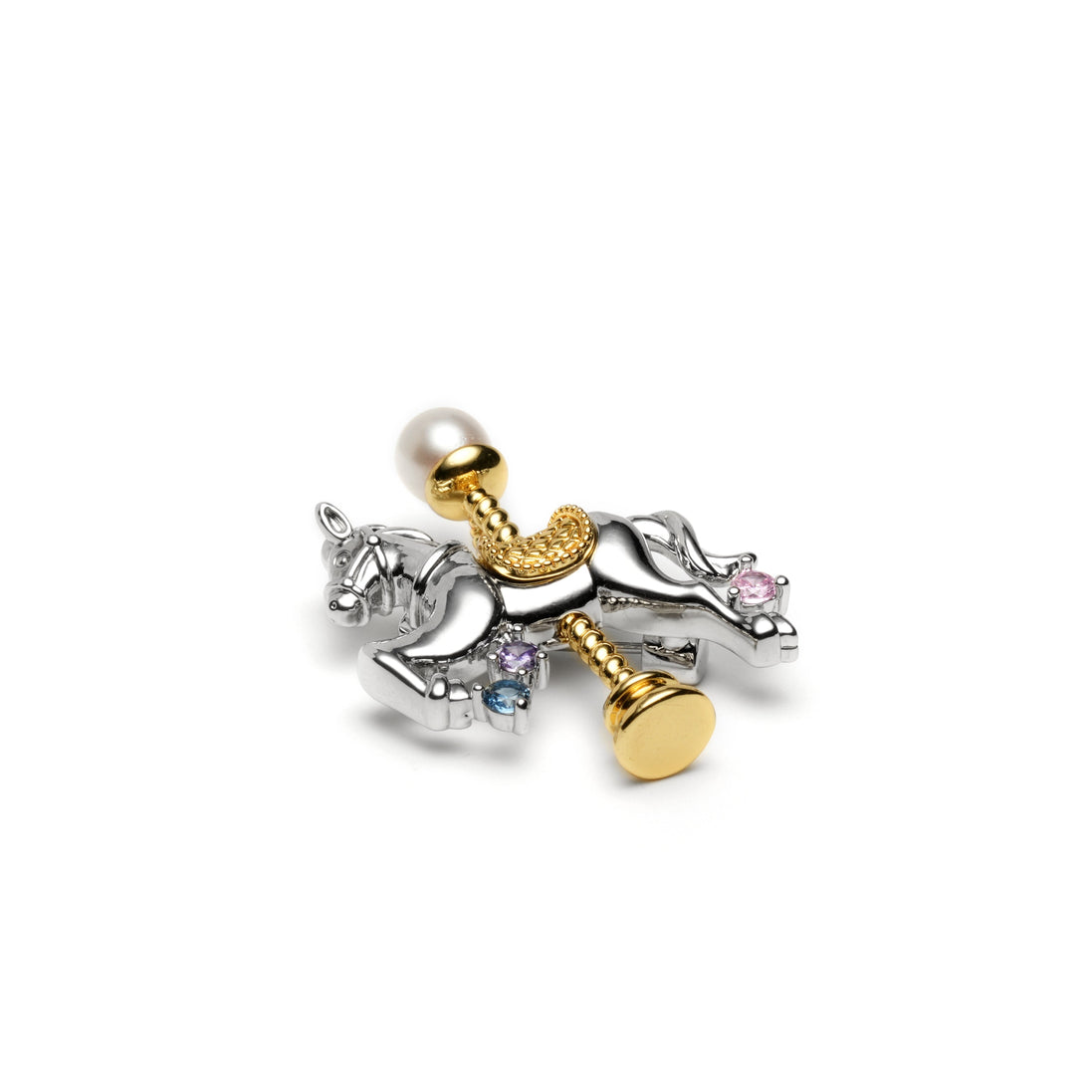 Carousel Whimsy Natural Pearl Pendant