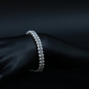Luxury Double-Row Pearl Bracelet