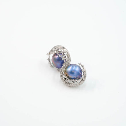 Celestial Nest Large Natural Pearl Ring