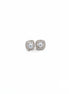 Vintage Halo Pearl Stud Earrings