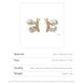 Elegant Baroque Pearl Stud Earrings with Gold Sculptural Butterfly