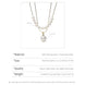 Elegant Floating Pearl Necklace and Pendant Layered Set