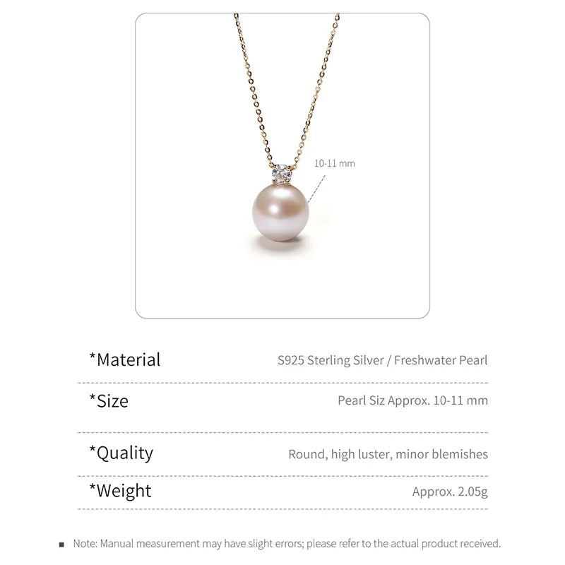 Elegant Round Pearl Necklace
