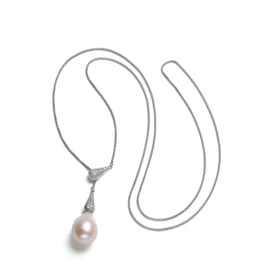 Ethereal Drop | Natural Baroque Pearl Pendant Necklace