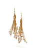 Freshwater seedless colored pearl 4-5mm tassel mixed pearl ear hooks