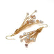 Freshwater seedless colored pearl 4-5mm tassel mixed pearl ear hooks