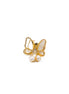 Gold Fairy Wing Pearl Drop Earrings