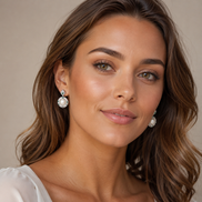 Vintage Emerald Pearl Drop Earrings