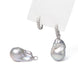 Iridescent Giant Baroque Natural Pearl Earrings