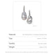 Iridescent Giant Baroque Natural Pearl Earrings