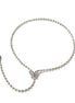 Iris Butterfly Natural Pearl Lariat Necklace