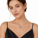 Iris Butterfly Natural Pearl Lariat Necklace