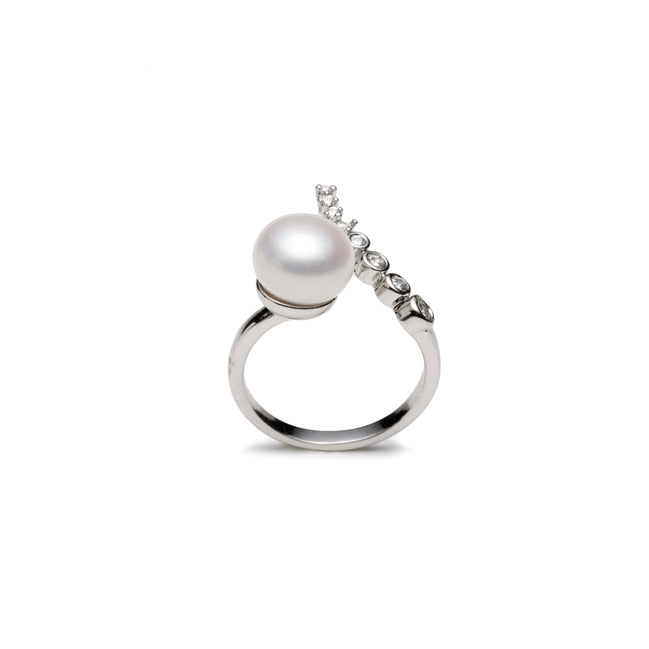 Cosmic Sparkle Natural Pearl Ring