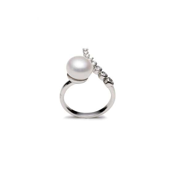 Cosmic Sparkle Natural Pearl Ring