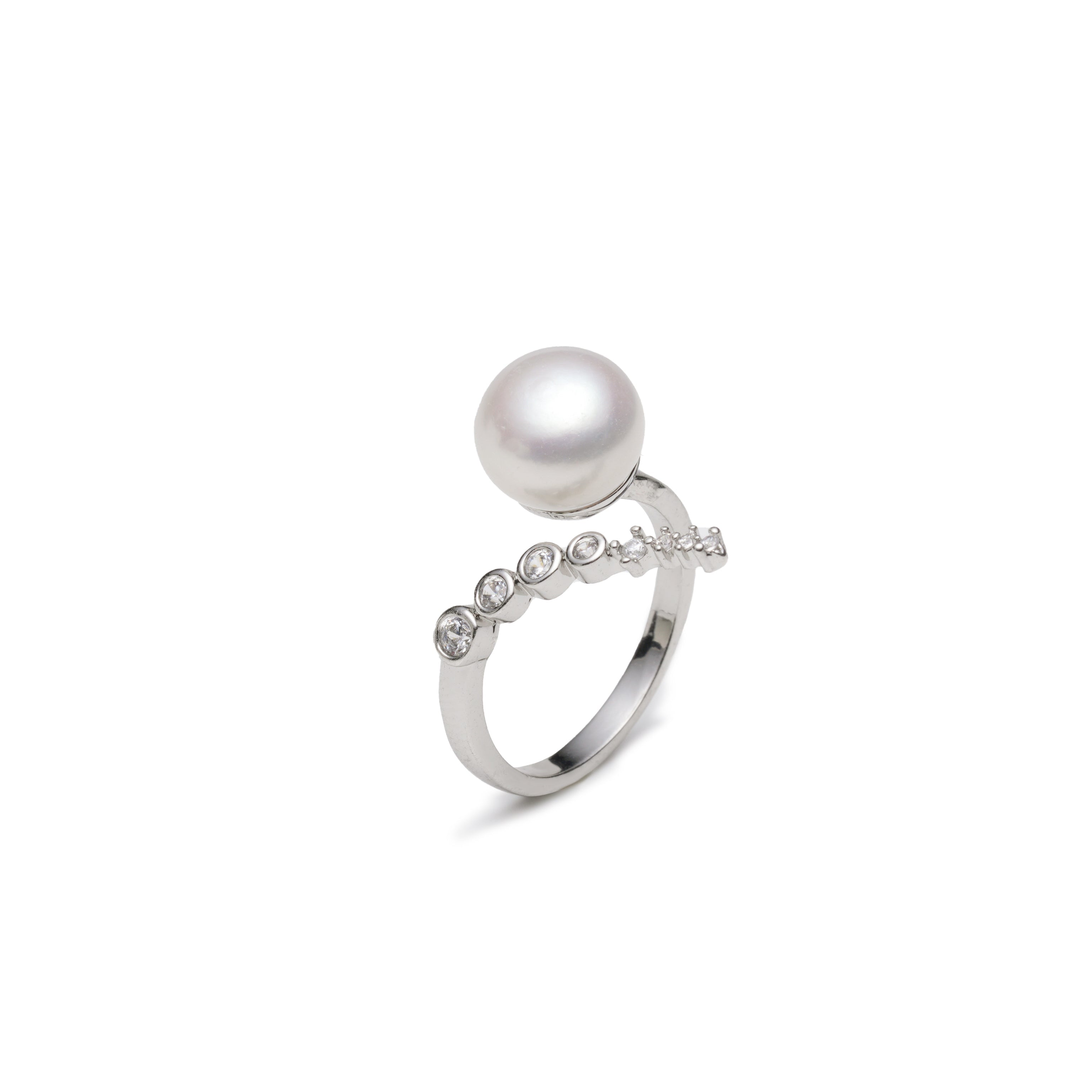 Cosmic Sparkle Natural Pearl Ring