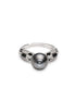 Vintage Deco Natural Black Pearl Ring