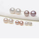 Multi-Size Freshwater Pearl Stud Earrings Set