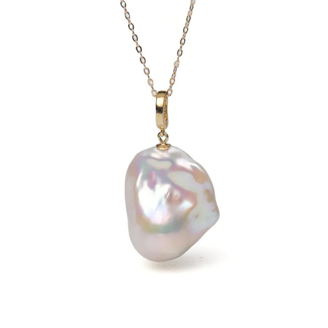 Natural Baroque Pearl Pendant Necklace