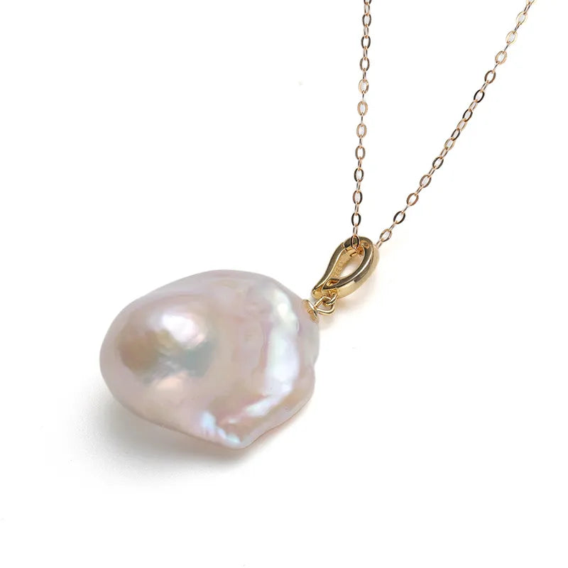 Natural Baroque Pearl Pendant Necklace