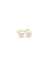Minimalist Gold Hook Pearl Earrings