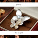 Pearl & Butterfly Floral Brooch Pin
