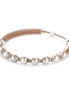 Rose Gold Wire Wrapped Natural Pearl Bracelet