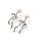 Sculptural Pearl Bow Drop Earrings