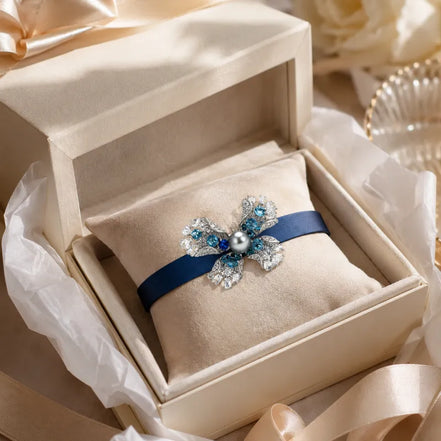 Statement Butterfly Pearl Leather Cuff
