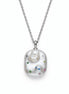 Multigem Embedded Baroque Pearl Necklace