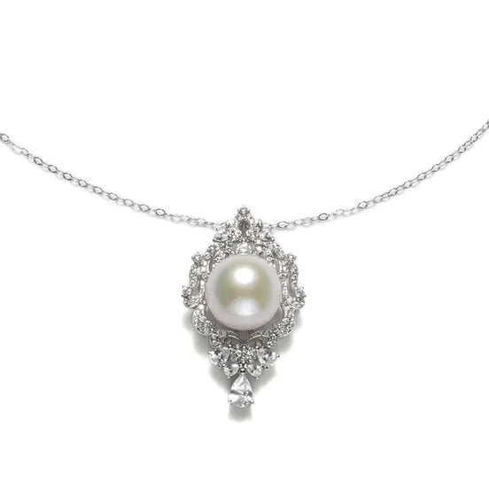 Victoria Vintage Natural Pearl Royal Pendant Necklace