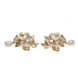 Vintage Golden Butterfly Pearl Earrings