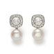 Vintage Halo Pearl Drop Earrings
