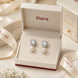 Vintage Halo Pearl Drop Earrings