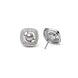 Vintage Halo Pearl Stud Earrings