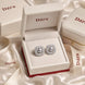 Vintage Halo Pearl Stud Earrings