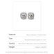 Vintage Halo Pearl Stud Earrings