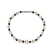 Vintage Silver Baroque Pearl Tiger Eye Choker Necklace