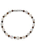 Vintage Silver Baroque Pearl Tiger Eye Choker Necklace