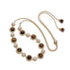 Vintage Tiger's Eye Pearl Necklace