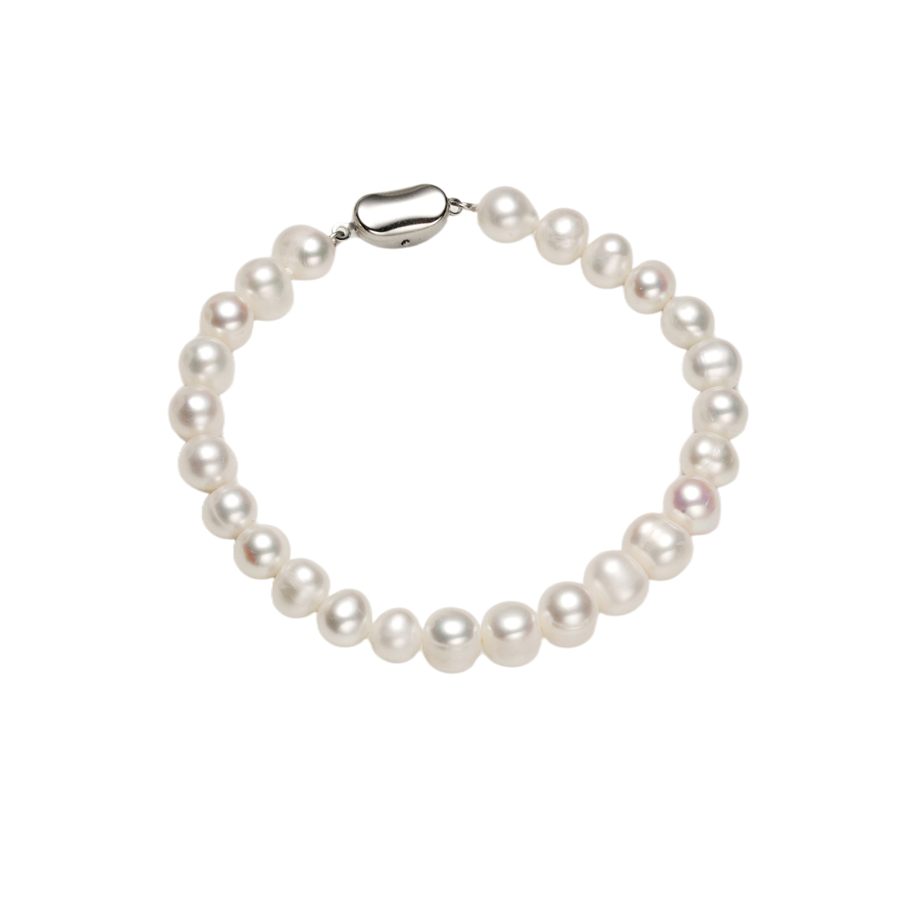 Elysian Classic Natural Pearl Necklace & Bracelet Set